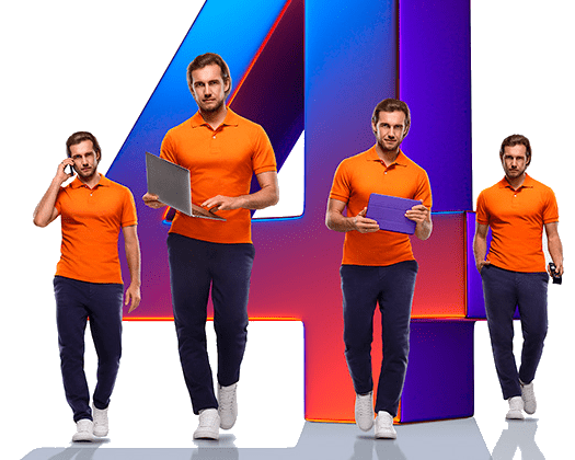 Великолепная четверка Ростелеком в&nbsp;деревня Кунач (Орловская область)